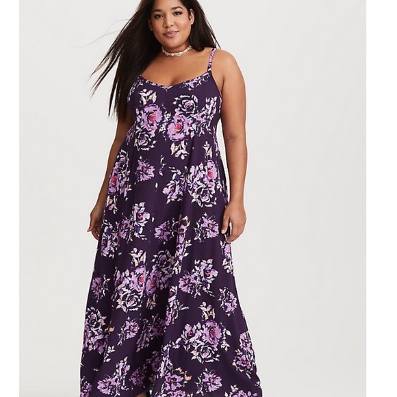 purple dress torrid
